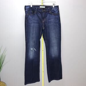 Levi’s 545 Low Boot Cut Jeans Size‎ 12 Medium Dark Wash Distressed